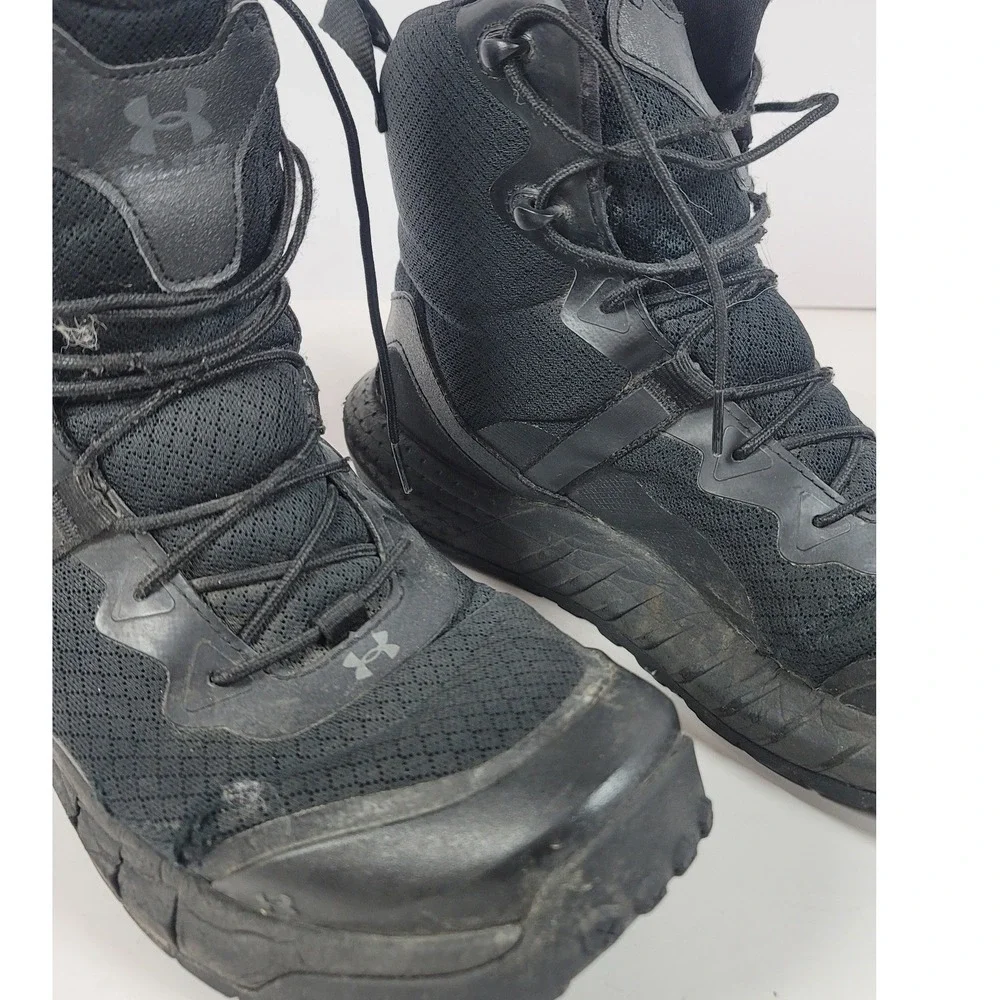 Under Armour Micro G Valsetz Tactical Boots Black Mens 10.5 3023743-001